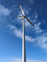 Wind turbine in one of the zones